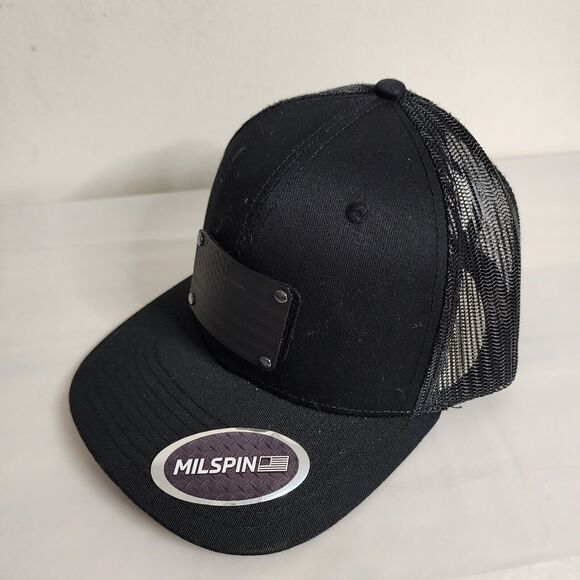 MILSPIN Snap Back Hook And Loop Hat American Flag Patch - Picture 1 of 8